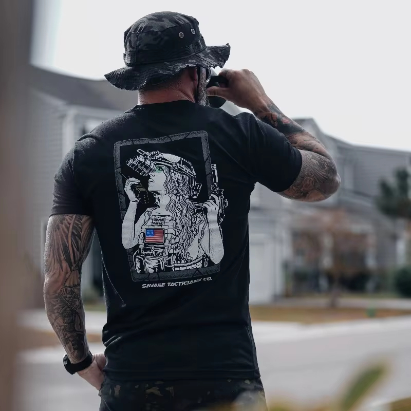 Street Fashion For Short Guys - Мужская футболка для активного отдыха, тактическая