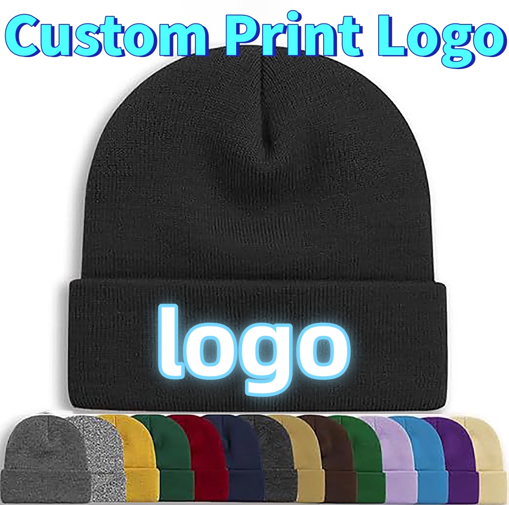 Baseball Cap Fitted - Мужская классическая однотонная вязаная шапка с