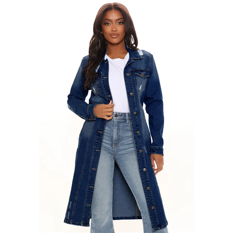 Street Fashion Jeans Women - Новое поступление, модная хлопковая осенне-зимняя длинная