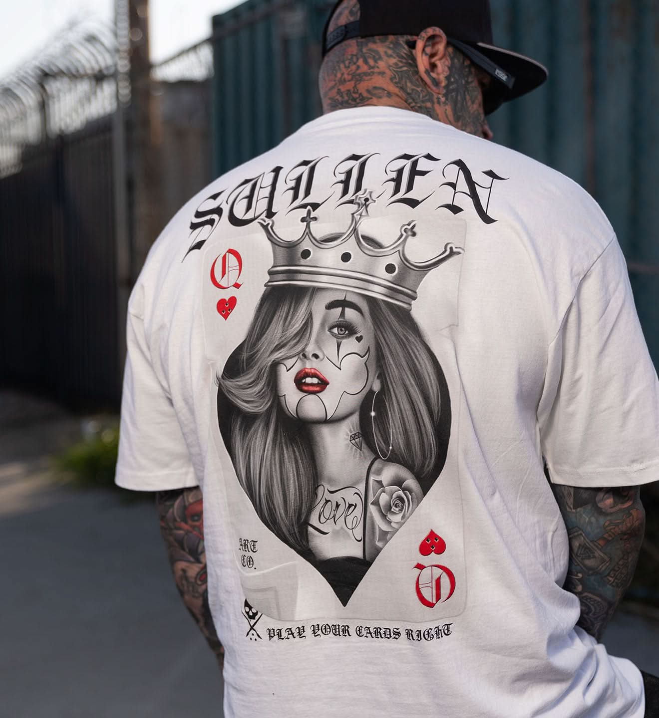 Queen Street Fashion - Футболка унисекс класса люкс с принтом
