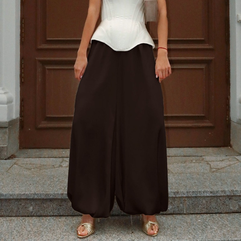 Street Fashion Vogue - Женские летние атласные брюки-шаровары 2026: Новинка,