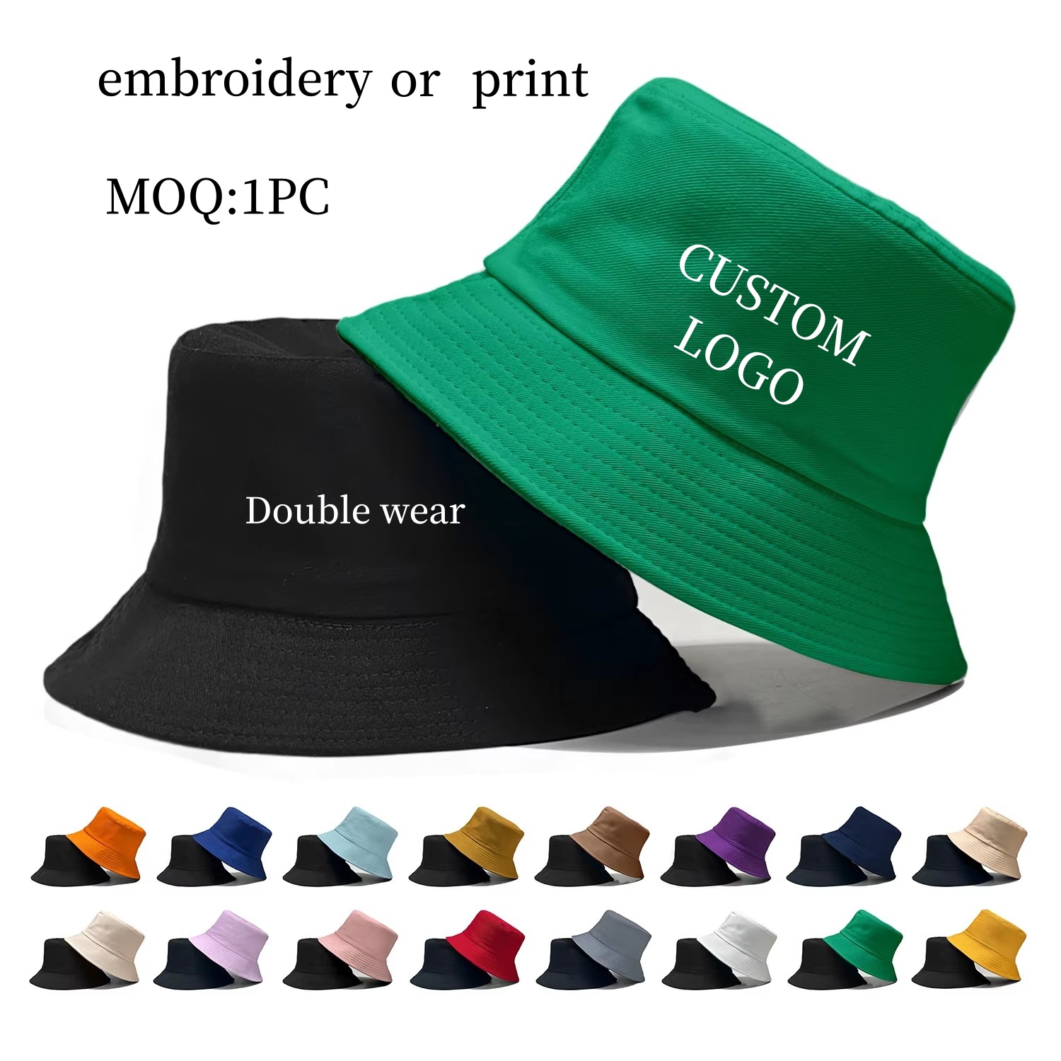 Baseball Cap Fitted - Двусторонняя рыбацкая кепка с логотипом на