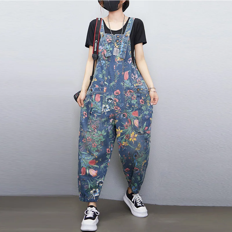 Street Fashion Jeans Women - Повседневная уличная одежда, джинсовый комбинезон с