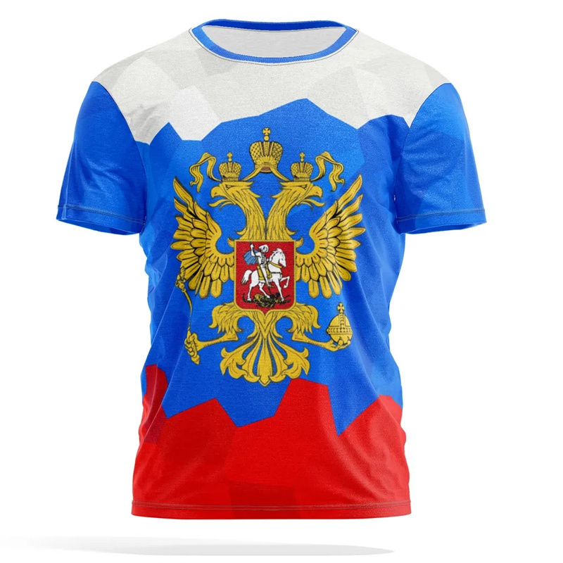Street Fashion Russia - Футболка с принтом российского национального герба