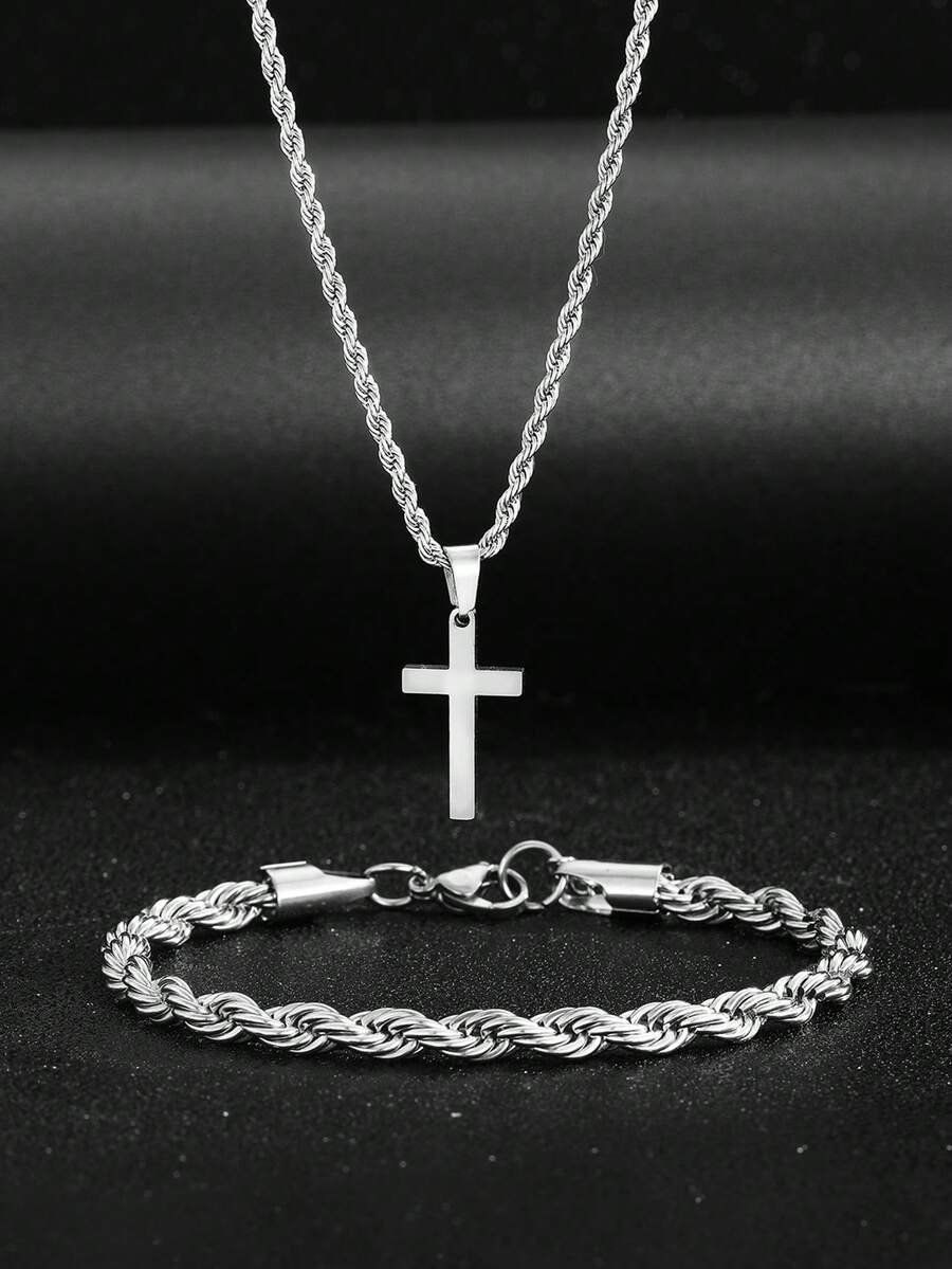 1 комплект: кулон-крест из нер – обзор и цена Street Fashion Necklace