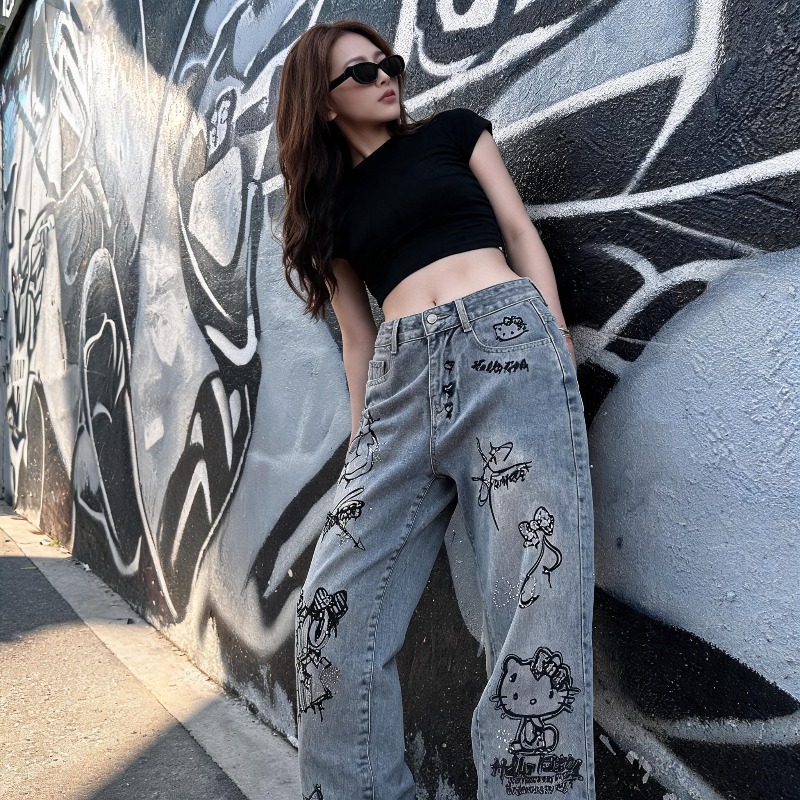 Модные женские джинсы в стиле  – обзор и цена Street Fashion Jeans Women