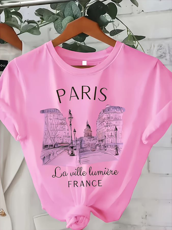 Женская футболка с принтом «Па – обзор и цена Street Fashion Paris 2025 Trends