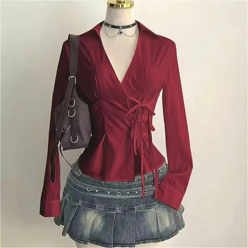 Модные блузки с длинными рукав – обзор и цена Street Fashion Necklace